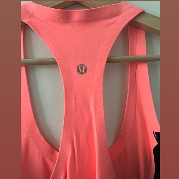 lululemon | Cool Racerback *Bonded | size 6 | Pop Orange/Black - Picture 4 of 7